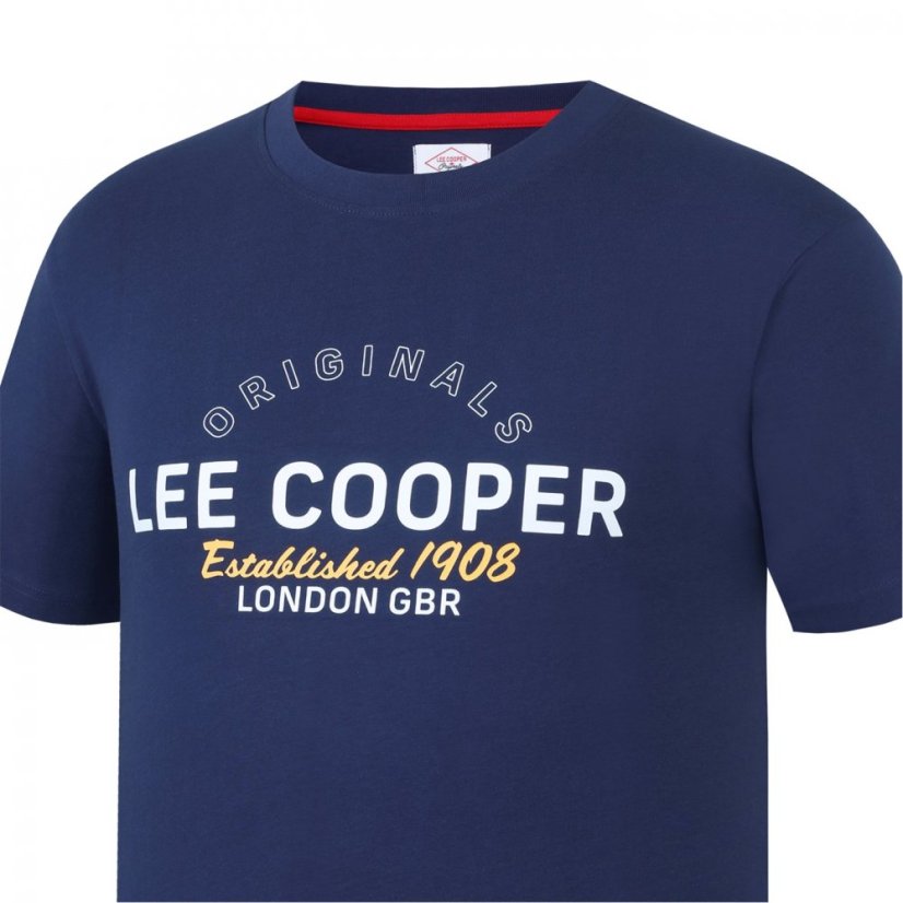 Lee Cooper Cooper T Shirt Mens Navy