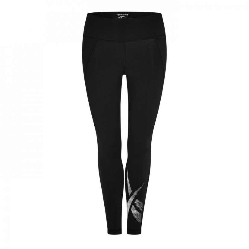 Reebok Lux Vector Graphic Leggings Womens Gym Legging Black