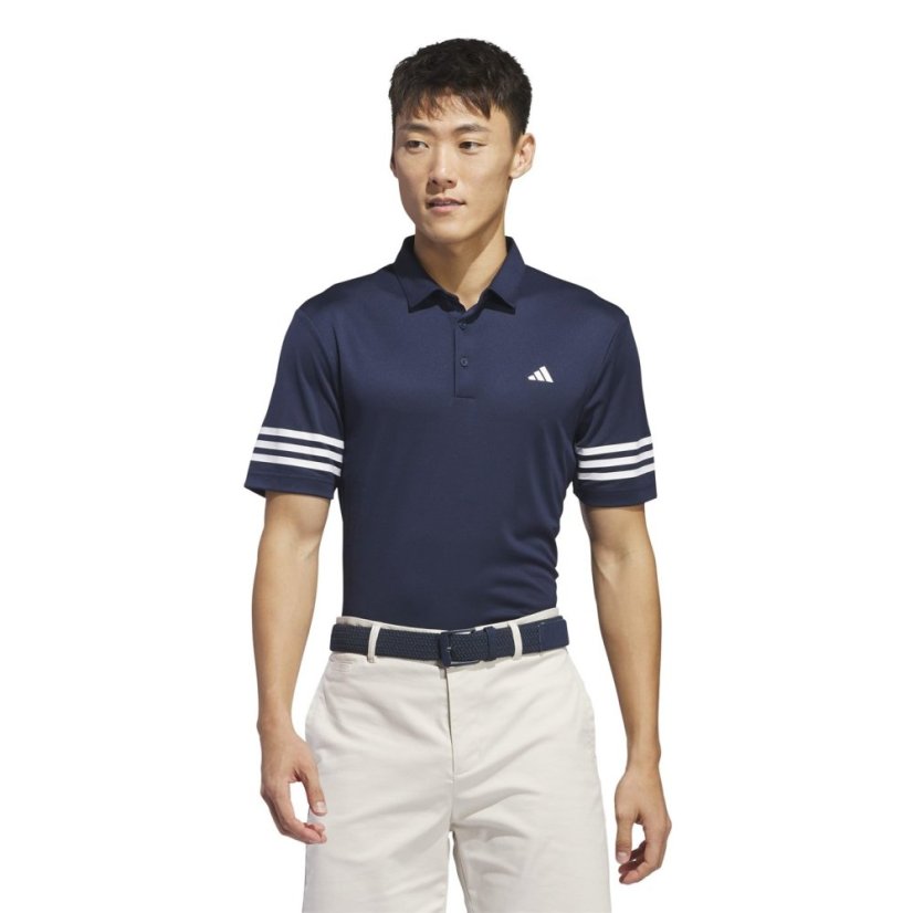 adidas 3 Stripe pánske polo tričko Navy