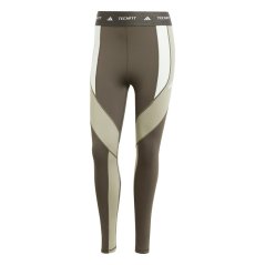 adidas TECHFIT 7/8 Colourblock Leggings Womens Olive