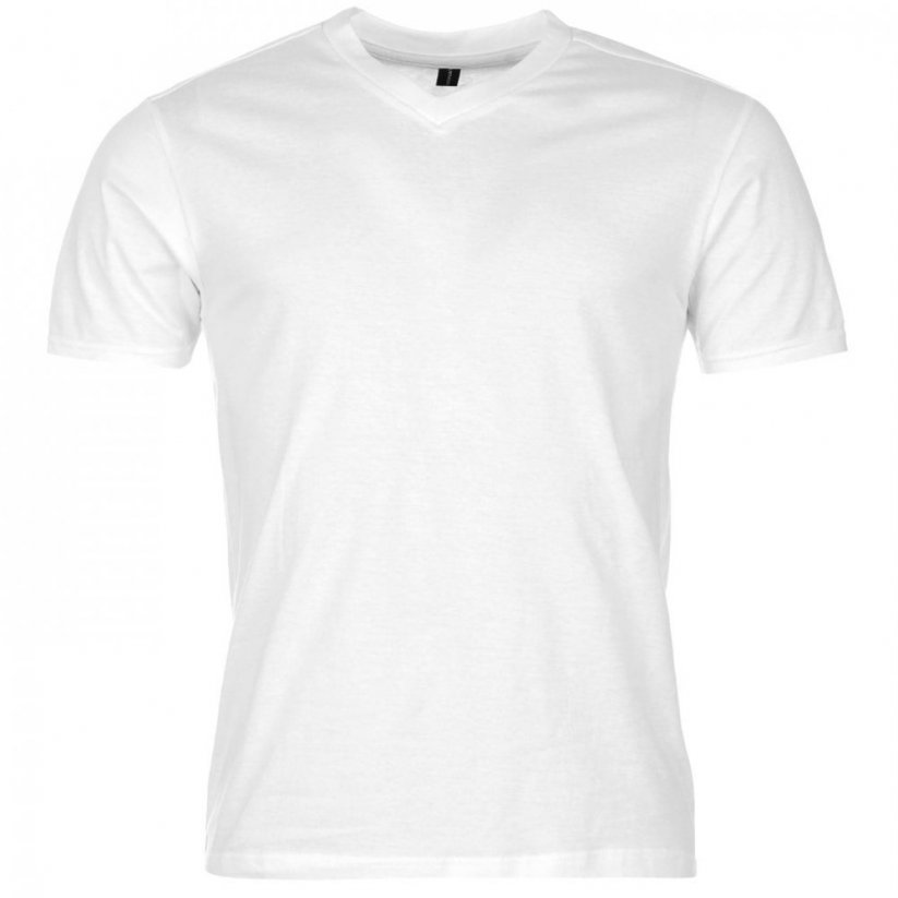 Donnay Three Pack V Neck pánské tričko White