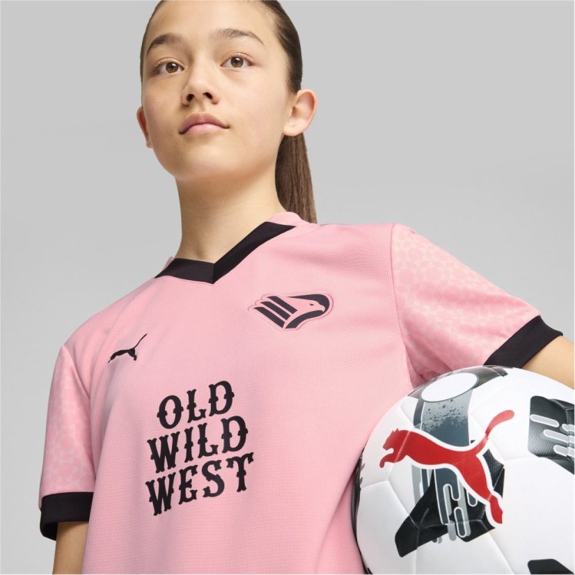 Puma Palermo Home Shirt 2024 2025 Juniors Pink