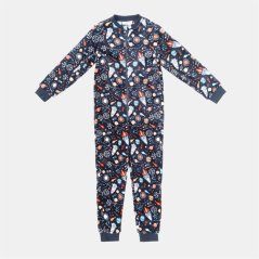 Star Fleece Onesie Game Print Junior Space