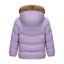 SoulCal Kids' 2 Zip Bubble Hooded Long Sleeve Short Puffer Jacket Purple