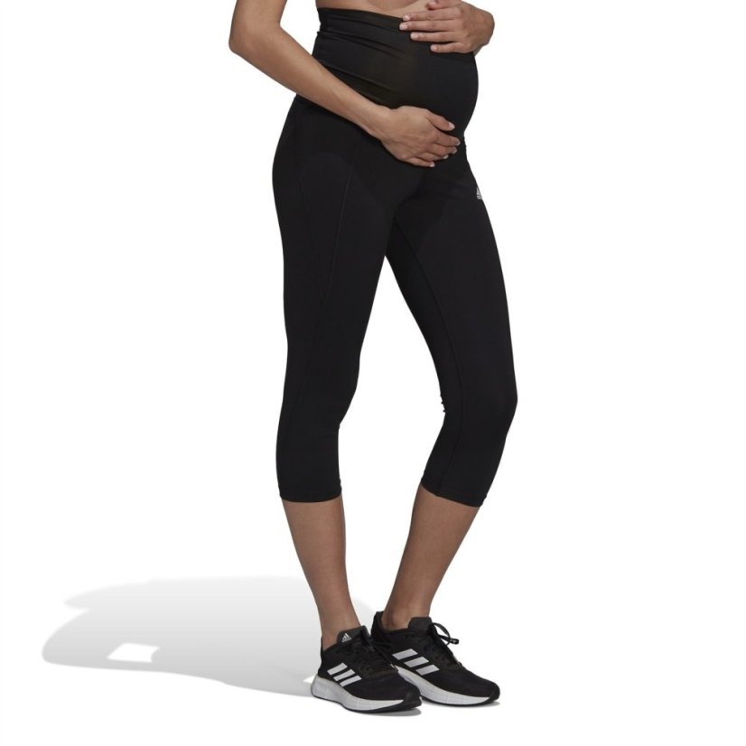 adidas Designed To Move three quarterSport Leggings (Maternity) Wo Legging Womens Black/White