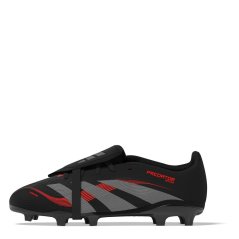 adidas Predator League Fold-Over Tongue Childrens Firm Ground Football Boots Black/Grey