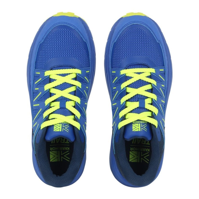 Karrimor Caracal Trail Trainers Mens Blue/Lime