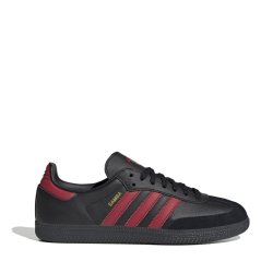 adidas Samba Club Shoes Mens Black/Red/Black