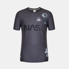 SoulCal Mens NASA Regular Fit T-Shirt Charcoal