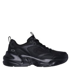 Skechers Women's Bobsbamina2 Casual Low-Top Trainers Black/Black