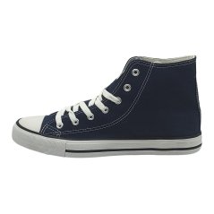 Lee Cooper Best Canvas Hi Top Mens Trainers Navy