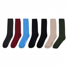 Kangol Formal Socks 7 Pack Mens Plus Shades