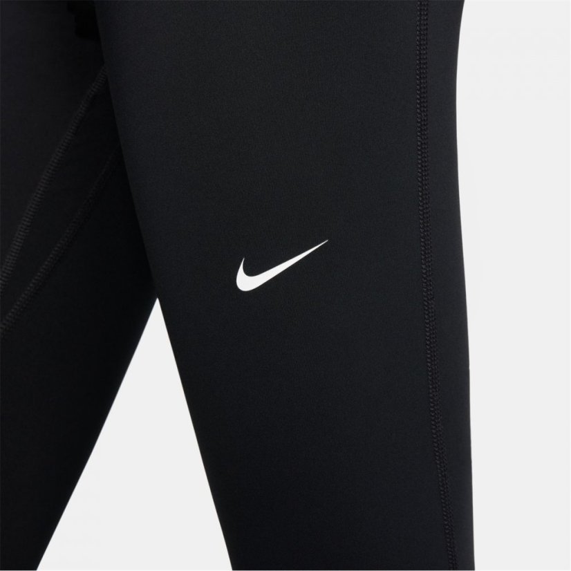 Nike Pro Women's Mid-Rise Mesh-Panelled Leggings Black/Lilac