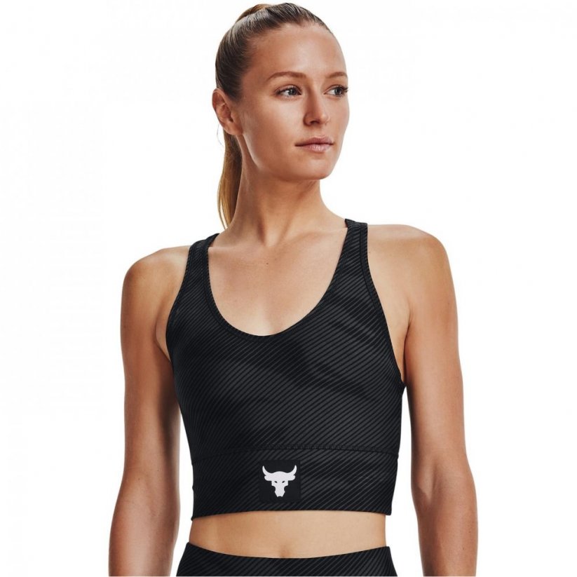 Under Armour Armour Project Rock Bra Womens Black/White
