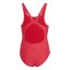 adidas Solid Small Logo Swimsuit Pure Ruby