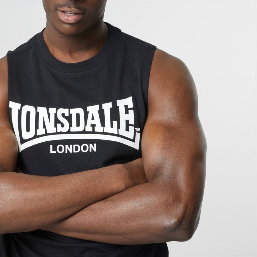 Lonsdale Essentials Tank Vest Black