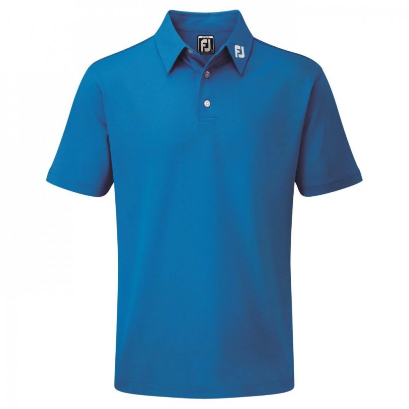 Footjoy Pique Solid Polo Shirt Juniors Cobalt