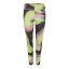 Diadora Women's Flowers Performance Gym Leggings Blk/Green