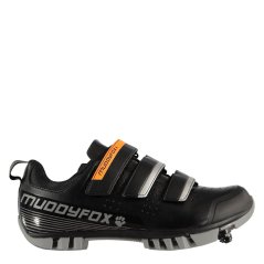 Muddyfox MTB100 Junior Cycling Shoes Black/Grey
