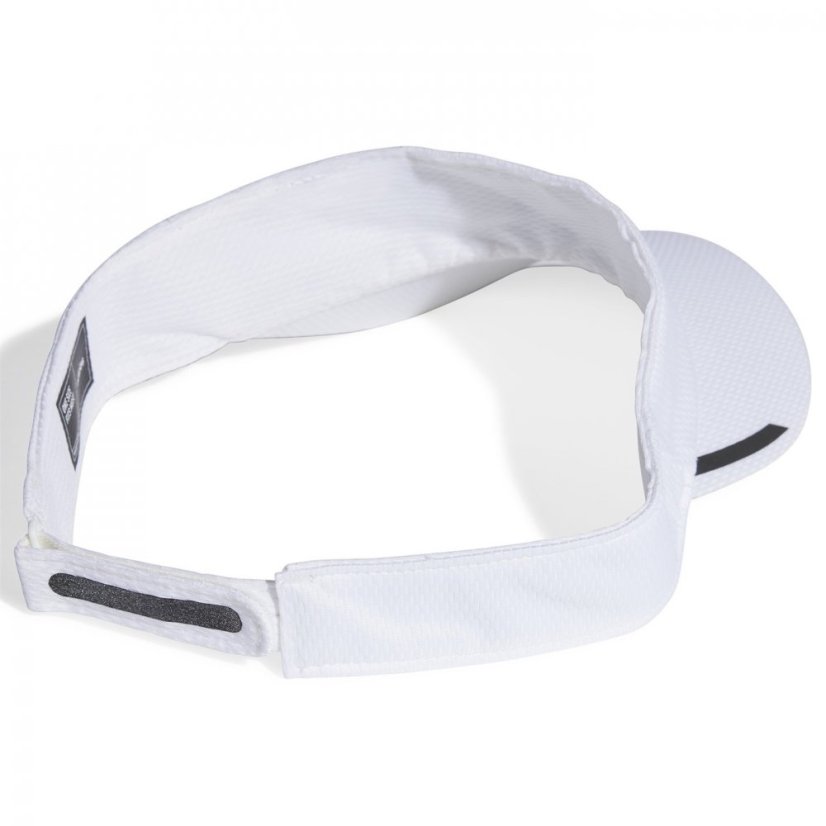 adidas Aeroready 3 Stripes Performance Visor Wht/Reflective