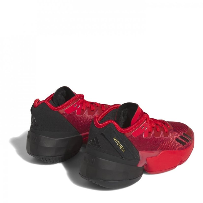 adidas D.O.N. Issue 4 Shoes Kids Basketball Trainers Unisex Adults Vivid Red/Black