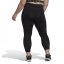 adidas Training Essentials High-Waisted 7/8 Leggings (Plus Size) Black