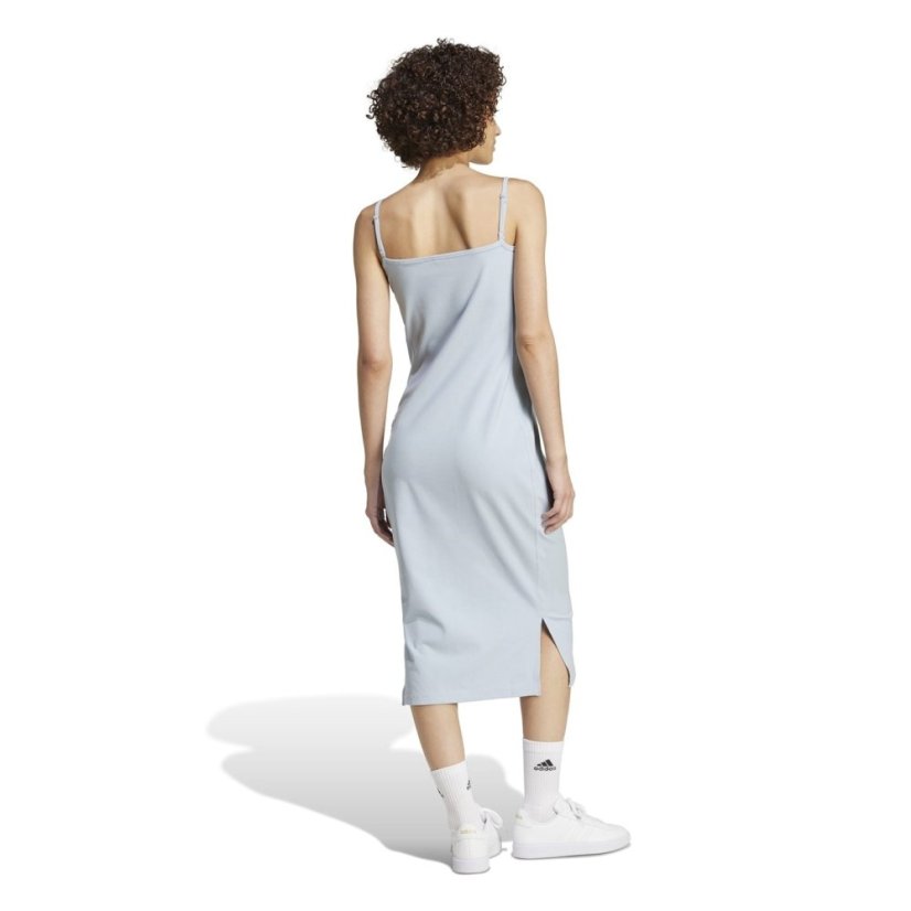 adidas ALL SZN Rib Fitted Midi Dress Wonder Blue