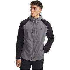 Under Armour Men's Stretch Wind-Resistant Windbreaker Green/Black