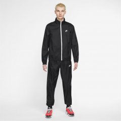 Nike Sportswear Club Men's Lined Woven Track Suit Black/White