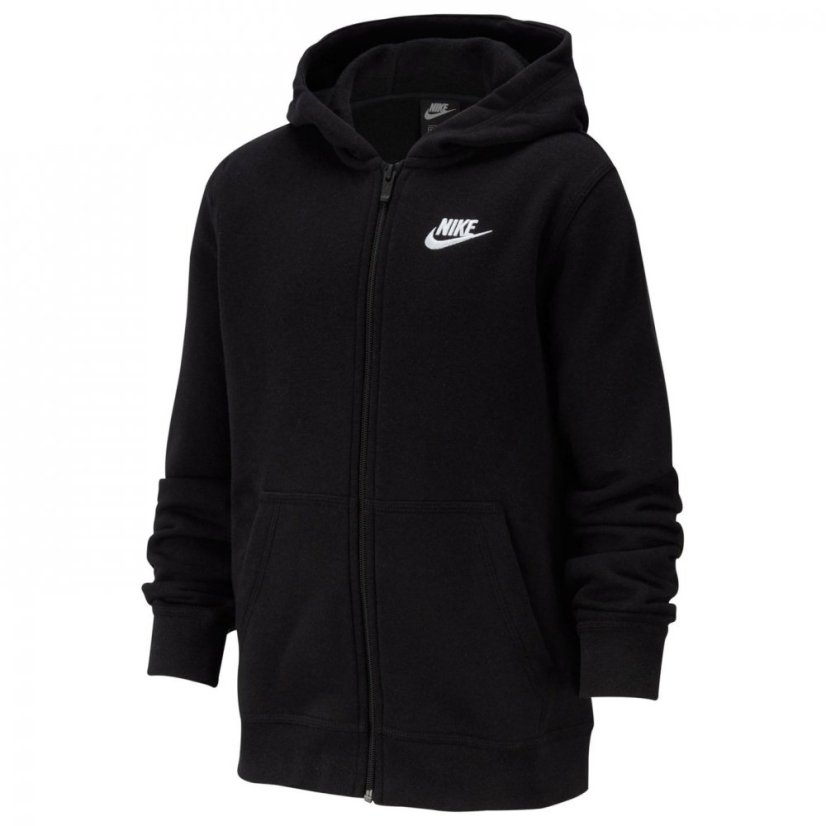 Nike Full Zip Hoody Juniors Black