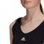 adidas 3-Stripes Crop Top With Removable Pads Black/White