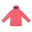 Gelert Kids' Coast Waterproof Windproof Hooded Long Sleeve Waterproof Jacket Claret Red