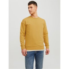 Jack and Jones Star Crew Neck Sweatshirt Honey Gold