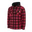 Lonsdale Men's Hooded Long Sleeve Sherpa Jacket Red
