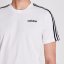 adidas Essentials 3-Stripes pánské tričko White/Black