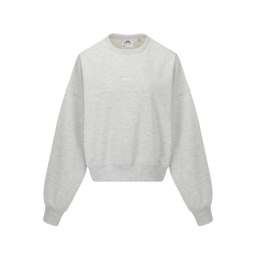 Slazenger Crew Jumper Ld51 Grey Marl