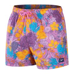 Speedo Men's Print Swim Shorts Purple/Yellow