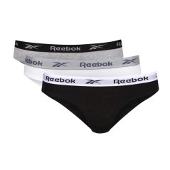 Reebok Womens 3 Pack Briefs Carina Blk/Wht/Gry