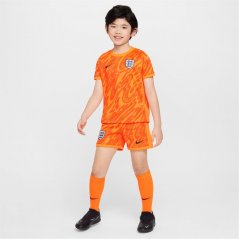 Nike England Goalkeeper Minikit 2024 Infants Total Orange
