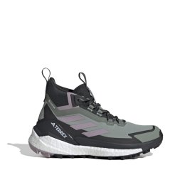 adidas Terrex Free Hiker 2.0 Gore-Tex Hiking Shoes Womens Silver Green