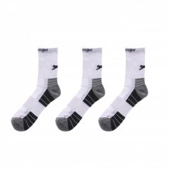 Slazenger Pack Quarter Length Socks White