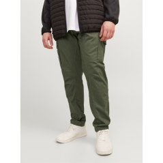 Jack and Jones Flake Cargo Trouser Mens Plus Size Olive Night