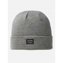 Jack and Jones DNA Cotton Beanie Mens Grey Melange