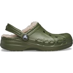 Crocs Baya Lined Clogs Childrens Army Green