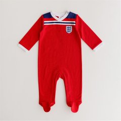 Brecrest Team England '82 Retro Away Babygrow Red