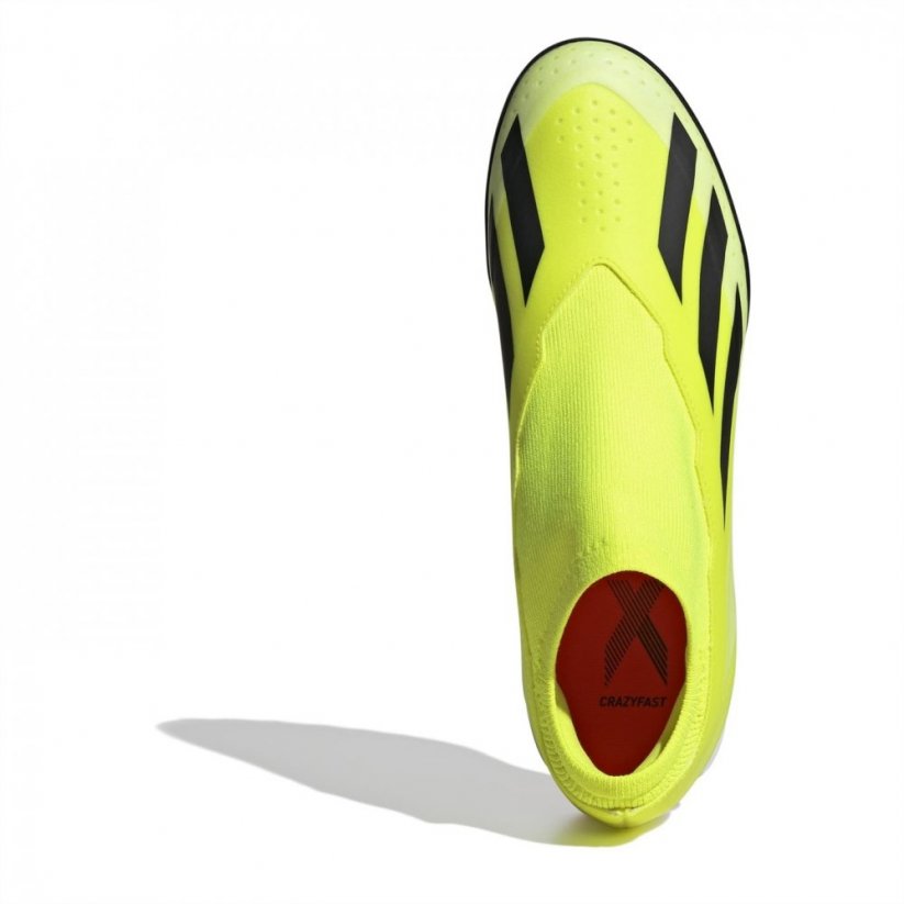 adidas X Crazyfast League Laceless Astro Turf football Boots Yellow/Blk/Wht