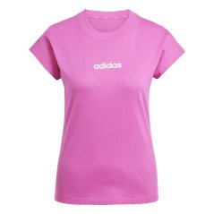 adidas Essentials Linear Cotton dámske tričko Fuschia Pink