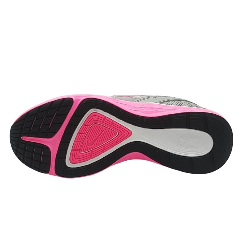 Nike Dual Fusion Girls Running Shoes Platinum/Pink