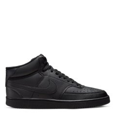 Nike Court Vision Mid Next Nature Mens Triple Black