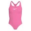Nike Swoosh Swimsuit Junior Girls Pink Glow